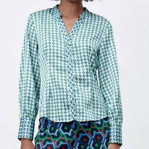 Zara button down blouse - xs